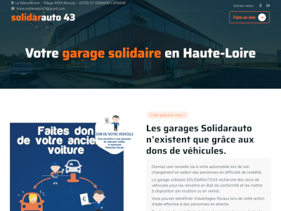 Site one page développé sous Symfony